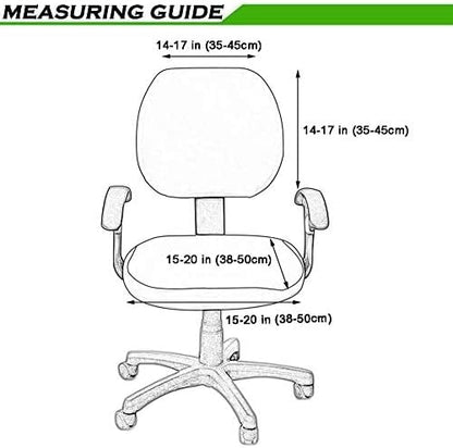 Smiry Office Computer Chair Armrest Covers, 2PCs Anti-dust Arm Rest Pad | Removable Washable Desk Chair Arm Pad Covers, Grey