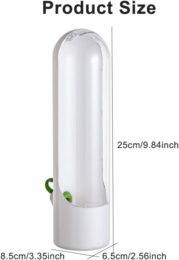 Herb Saver for Refrigerator, 2 Pack Herb Keeper for Cilantro | Upright herb storage pods with water base for cilantro, parsley, basil, mint and other slim fridge door bin herbs