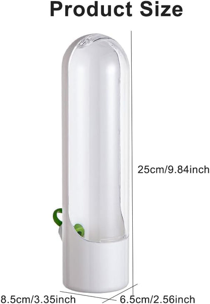 Herb Saver for Refrigerator, 2 Pack Herb Keeper for Cilantro | Upright herb storage pods with water base for cilantro, parsley, basil, mint and other slim fridge door bin herbs