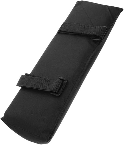 FOMIYES Outdoor Armrest Cushion Pad for Folding Beach Chair, Elbows Armrest Cover with Soft Padding, Black Arm Rest Pillow for Camping, Patio, Lawn Lounger Accessories