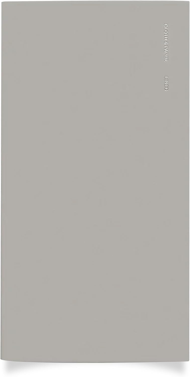 Cloth & Paper Travel Notebook | Daily Wellness Planner – Smoked Salt | Pocket Plus Wellness Planner 3.2" x 6" | Habit Tracker & Self Care Journal for Goals, Gratitude & Reflection – Soft Touch Cover