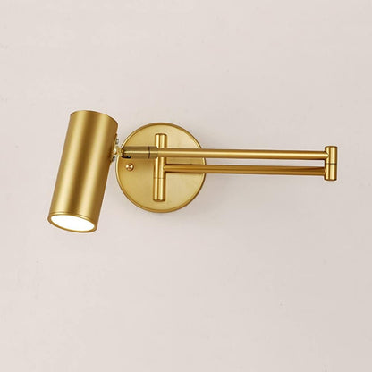 Swing Arm Wall Sconce Adjustable Wall Mount Reading Light Headboard Lamp, Modern Hardwired Sconces GU10 Wall Swivel Spot Lights for Bedroom Bedside Living Room Study