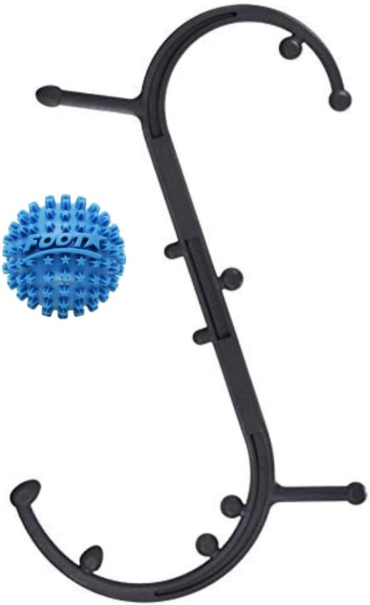 Body Back Buddy Classic Black & Foot Star® Massager Bundle for Pain Relief