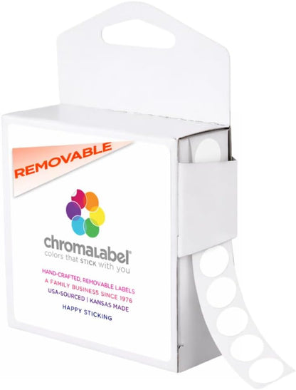 Removable Green Dot Stickers, 1/2 Inch, 1000/Box | Inventory Circle Labels with Removable Adhesive for Offices, Classrooms, Food Service, and Medical Settings. Made in USA