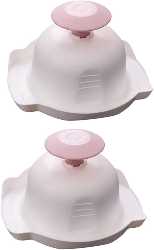 2Pcs Plastic Hand Guards for Chopping Grating, Pink Kitchen