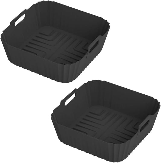 Airfryer AF180 Accessories for Ninja Foodi Dual Drawer AF140 180 AF141 AF181 UK, Silicone Mould for Ninja Hot Air Fryer AF140 EU Oven Microwave, for Philips NA230 COSORI 5.5L