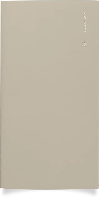 Cloth & Paper Travel Notebook | Daily Wellness Planner – Smoked Salt | Pocket Plus Wellness Planner 3.2" x 6" | Habit Tracker & Self Care Journal for Goals, Gratitude & Reflection – Soft Touch Cover