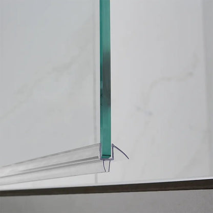 36" Shower Door Bottom Seal Strip for 3/8" (10mm) Glass – Ultra Clear Polycarbonate Shower Door Sweep, One Pack