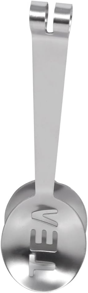 Tea Bag Squeezer,12cm Stainless Steel Tea Bag Holder,Tea Bag Tong Tea Bag Spoon Tea Bag Strainer Clip for Home Kitchen