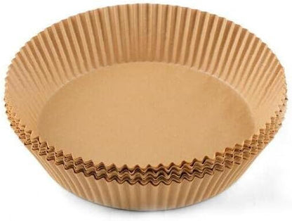 2Pcs Air Fryer Silicone Liners Fit 3-5QT Air fryer, Reusable Food Grade Silicone Air fryer Liners Baking Tray Basket Accessories(Round, 6.5 Inch)