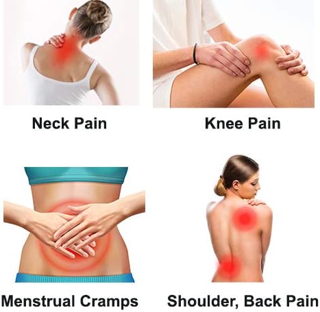 KOYA Naturals Neck Heating Pad Microwavable - Cherry Pit/Stone/Seed Pillow Heat Pack for Neck, Muscles, Joints, Stomach Pain, Menstrual Cramps - Warm Compress Wrap - Moist Heat Therapy (Henna Red)