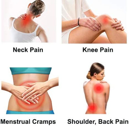 KOYA Naturals Neck Heating Pad Microwavable - Cherry Pit/Stone/Seed Pillow Heat Pack for Neck, Muscles, Joints, Stomach Pain, Menstrual Cramps - Warm Compress Wrap - Moist Heat Therapy (Henna Red)