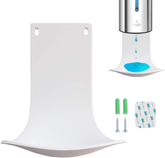 2pcs Drip Tray for Automatic Soap Dispenser or Hand Sanitizer Dispenser | Prevents slippery floors & stains. Ideal laundry detergent catcher or sanitizer drip tray for home, office, or hospital.