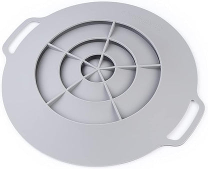 Silicone Spill Stopper Lid, Heat Resistant Boil Over Lid for Pots, Prevents Pasta Milk & Soup from Boiling Over, Food Grade BPA Free, Universal Non Slip Pot Cover, Dishwasher Safe (Sage Green)