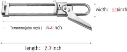 Master Jar & Bottle Opener,Adjustable Multifunctional Stainless Steel Can Opener Jar Lid Gripper,Manual,Kitchen Accessories（Silver）