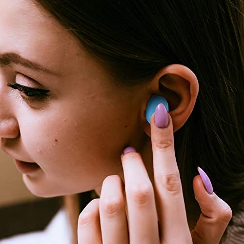 Frienda 36 Pair Silicone Ear Plugs for Sleeping, White, Blue, Green