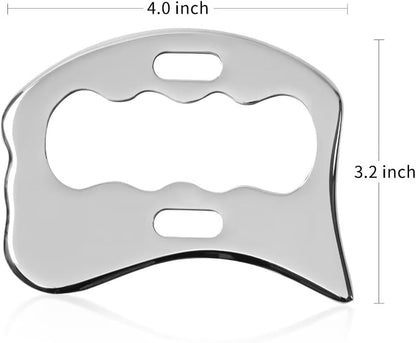 Gua Sha Scraping Tool Stainless Steel, Body Massage for Neck Back