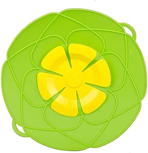 SHERICH 1Pc Spill Stopper Lid Cover And Spill Stopper, Boil Over Safeguard,Silicone Spill Stopper Pot Pan Lid Multi-Function Kitchen Tool