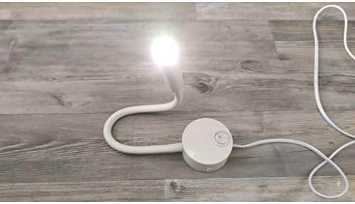 2-Pack Wall Mounted LED Reading Lamp Focused 25° Spotlight for Bedroom headboard Marine Cabin Boat Yacht Interior Light Hotel Suite Hospital Patient Room Bedside Sconce 4.92ft Cord