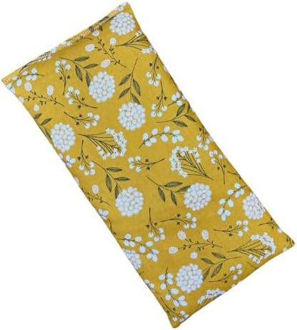 Handcrafted Large Microwave Heating Pad with Flax Seed, Scented or Unscented, Good for Back Pain or Cramps, Moist Heat Therapy or Ice Pack, Microwavable Bean Bag
