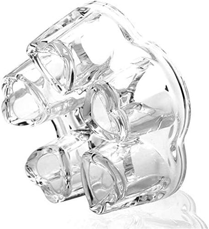 Glass Filtering Tea Maker Teapot with a Warmer and 6 Double-walled Tea Cups Set (Heating base, Standard)