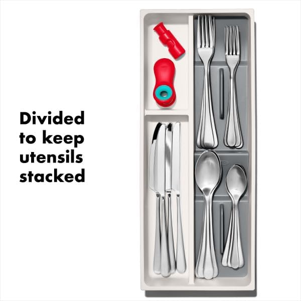 OXO Good Grips Kitchen, Compact Spice Drawer Organizer, White