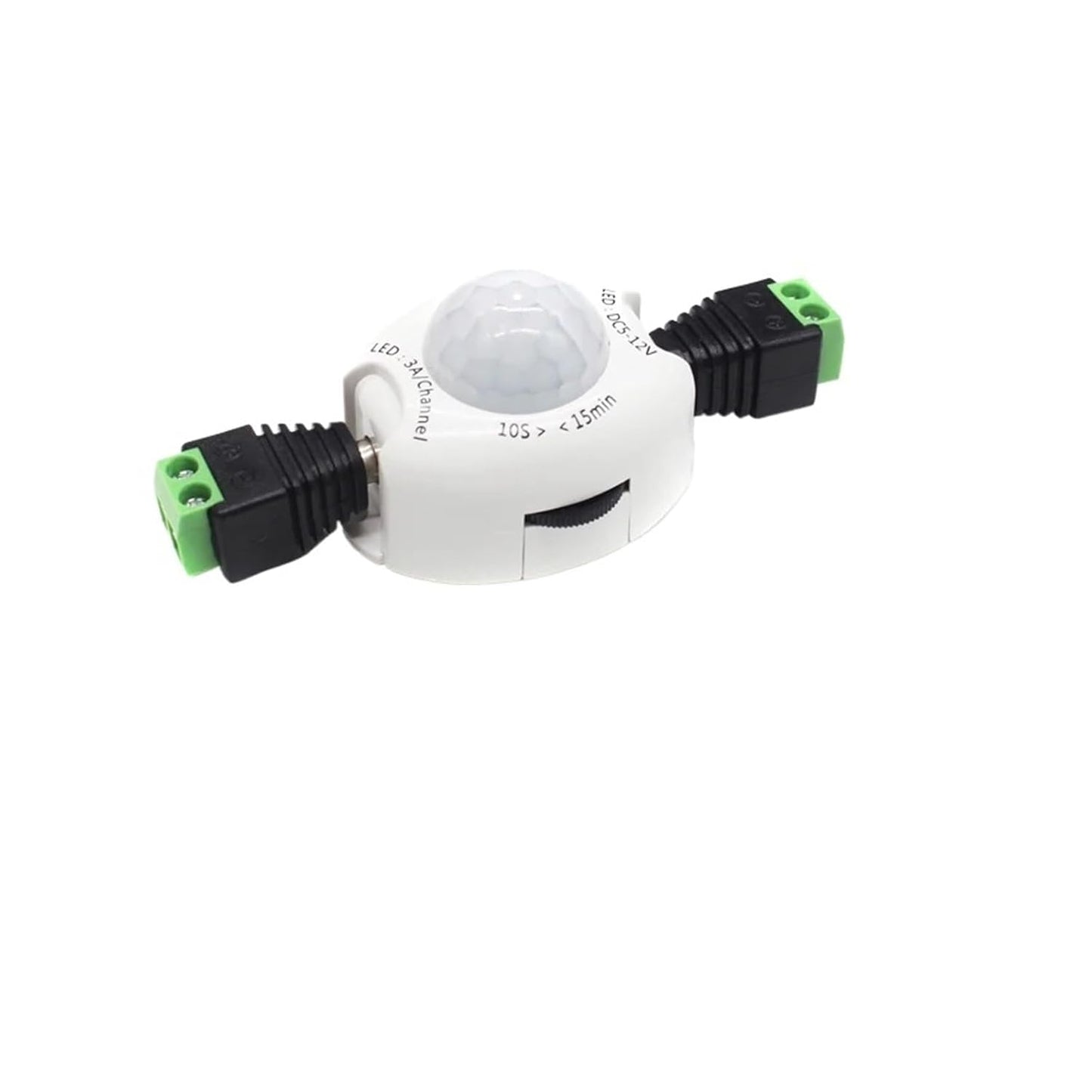 PIR Motion Sensor Light Switch 5V 12V DC Movement Activated Timer Switch ON Off for LED Strip Under Bed Lamp(Male to Male Wire)