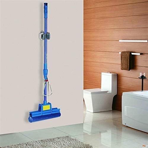 3-H Mop and Broom Holder Big Size Hanging 1 KG Extra,10 Pack Broom Hanger Wall Mount for Hanging and Organizing Shove Rake Yard Tools in Kitchen Shed Laundry Room Bathroom Garden(Grey)
