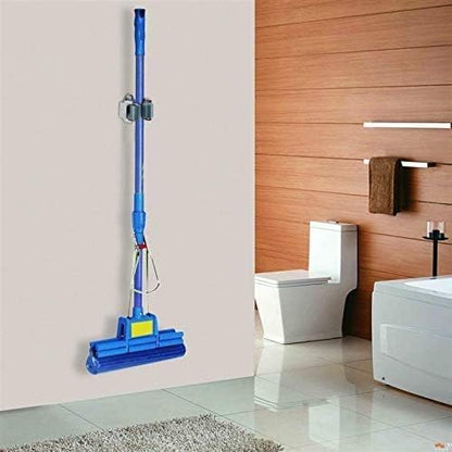 3-H Mop and Broom Holder Big Size Hanging 1 KG Extra,10 Pack Broom Hanger Wall Mount for Hanging and Organizing Shove Rake Yard Tools in Kitchen Shed Laundry Room Bathroom Garden(Grey)