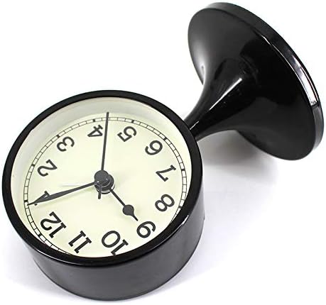 3" Round Quartz Analog Metal Alarm Clock Silent Non Ticking Desk Clock