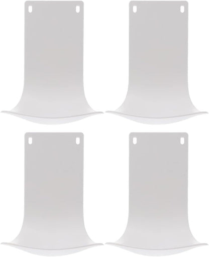 YARNOW 4PCS Dispenser Drip Tray - Wall Mounted Laundry Detergent Catcher - Cup Liquid Dispenser Holder for Kitchen Sink, Bathroom & Laundry Room Use - Easy Installation and Cleaning, White