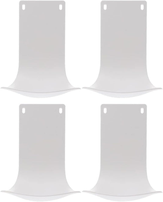 YARNOW 4PCS Dispenser Drip Tray - Wall Mounted Laundry Detergent Catcher - Cup Liquid Dispenser Holder for Kitchen Sink, Bathroom & Laundry Room Use - Easy Installation and Cleaning, White