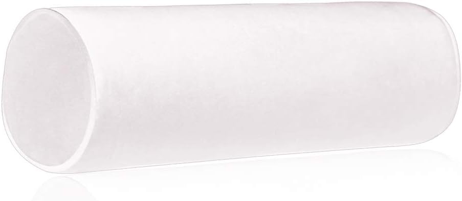 Tinbolunce Memory Foam Roll Pillow for Knee/Leg/Neck - Full Moon Bolster/Round Cylinder Pillow for Sleeping on Side or Back - Removable Cooling Cover Length 18" x 6" Diameter (Chocolate Brown)
