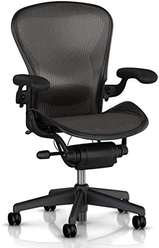 MingYi.office Vinyl Arm Pads Caps for Herman Miller Classic Aeron Chair Graphite Black