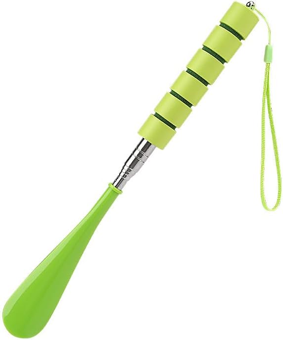 Shoe Horn Retractable Stainless Steel Long-Handle Foldable Shoe Puller for Seniors Extended Travel Pregnant Women 1 Pack