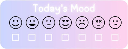 Mood Tracker Stickers for Planner Organization Daily Planning Journal Habit trackers (Pastel, 2 Sheets, 84 Stickers)