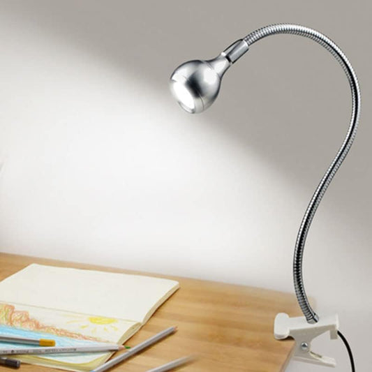 LED Desk Lamp Clip On Light,360°Flexible Gooseneck and Clamp Reading Light