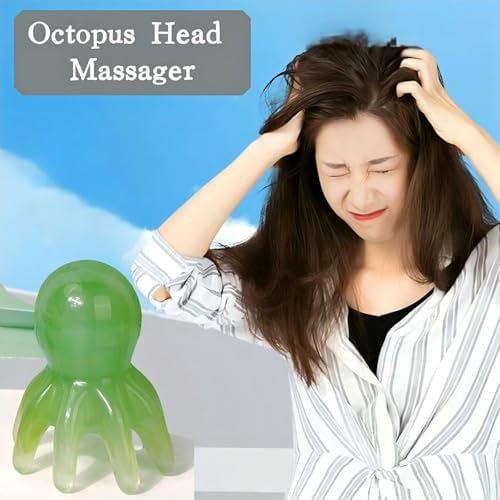 Large Octopus Scalp Scratcher, Manual Acupressure Head Massager