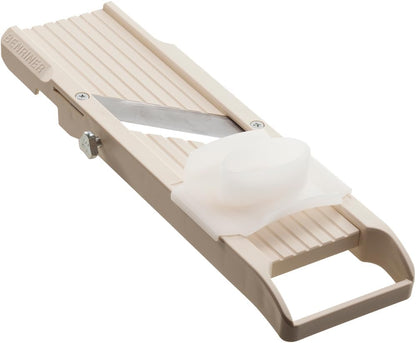 Benriner Mandoline Jumbo Slicer, Japanese Stainless Steel Blade, Beige