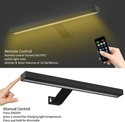 MIOBLUE Rechargeable Picture Lights with Remote,Full Metal Painting Light Display LED Battery Lamp with 3 Lighting Modes, Dimmable Dartboard Light with Timer for Frame Portrait Art