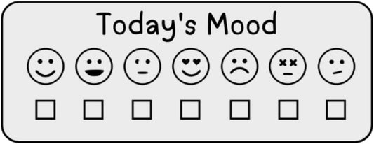 Mood Tracker Stickers for Planner Organization Daily Planning Journal Habit trackers (Pastel, 2 Sheets, 84 Stickers)