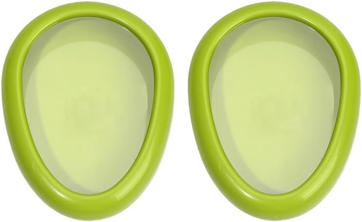 Reusable Avocado & Fruit Saver – 2-Pack Oval Fresh-Keep Containers with Self-Stretch Film Lid, Airtight Fridge Storage for Half Produce, BPA-Free, Dishwasher Safe – Green
