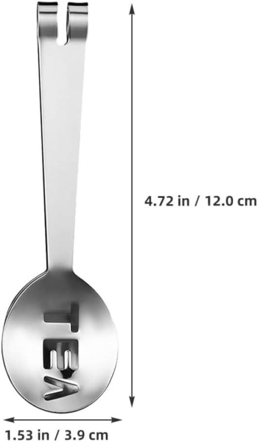 8pcs Stainless Steel Tea Bag Spoon Tongs Tea Squeezer for Tea Leaves | Silver Finish, Easy-clean Build with Precise Grip, Kitchen Use for Sugar and Entertaining Guests