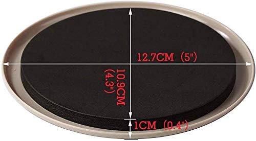 Ezprotekt Large Furniture Sliders for Carpet and Hardwood Floors, 8 Pack 9-1/2" x 5-3/4" Reusable Oval Heavy Duty Furniture Moving Pads, 4 Pcs Hard Floor Felt Sliders+4 Pcs Carpet Sliders (Beige)