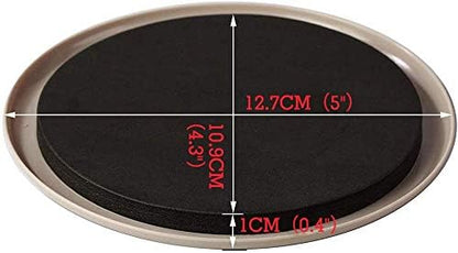 Ezprotekt Large Furniture Sliders for Carpet and Hardwood Floors, 8 Pack 9-1/2" x 5-3/4" Reusable Oval Heavy Duty Furniture Moving Pads, 4 Pcs Hard Floor Felt Sliders+4 Pcs Carpet Sliders (Beige)