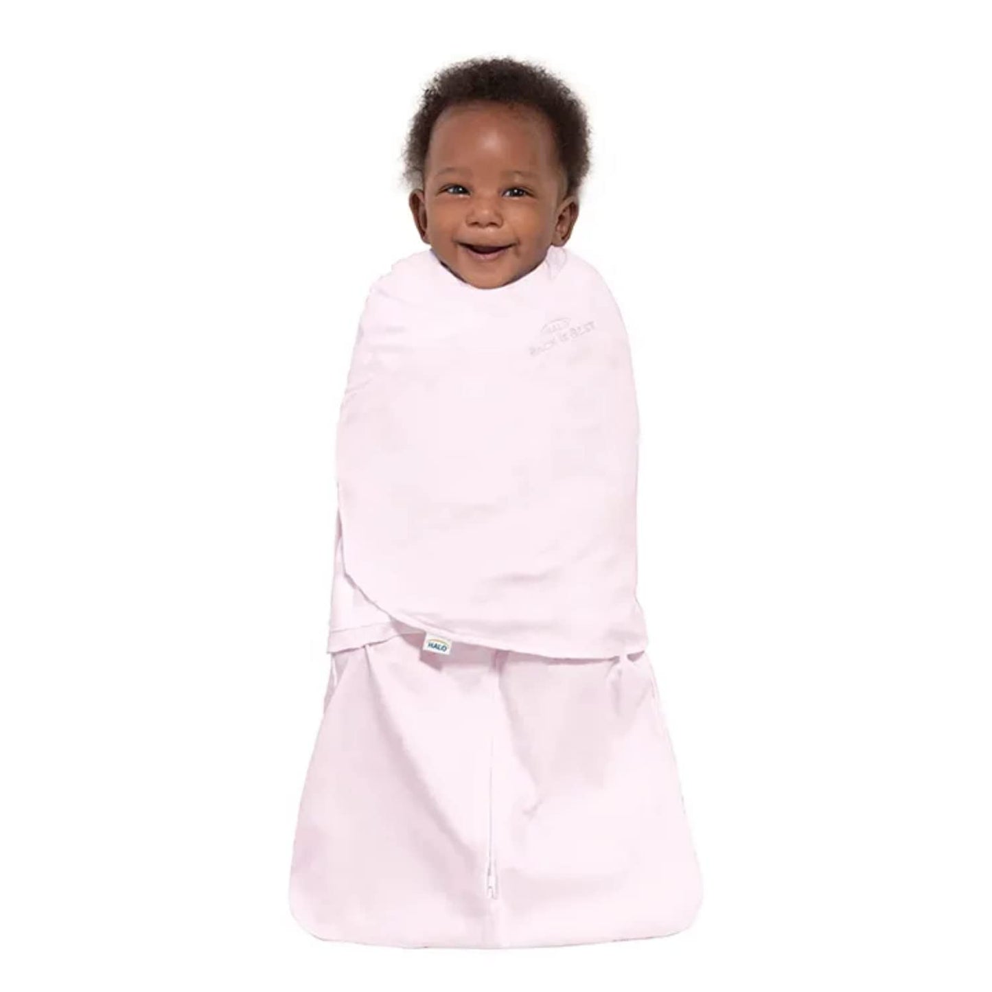 HALO 100% Cotton Sleepsack Swaddle, 3-Way Adjustable Wearable Blanket, TOG 1.5, Pink Floral, Newborn, 0-3 Months - Colors B