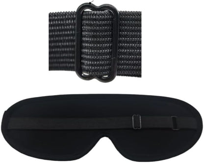 Cooling & Heating Gel Eye Mask, Reusable Hot & Cold Compress for Puffy Eyes, Dark Circles, Eye Fatigue & Relaxation, Black (1 Pack)