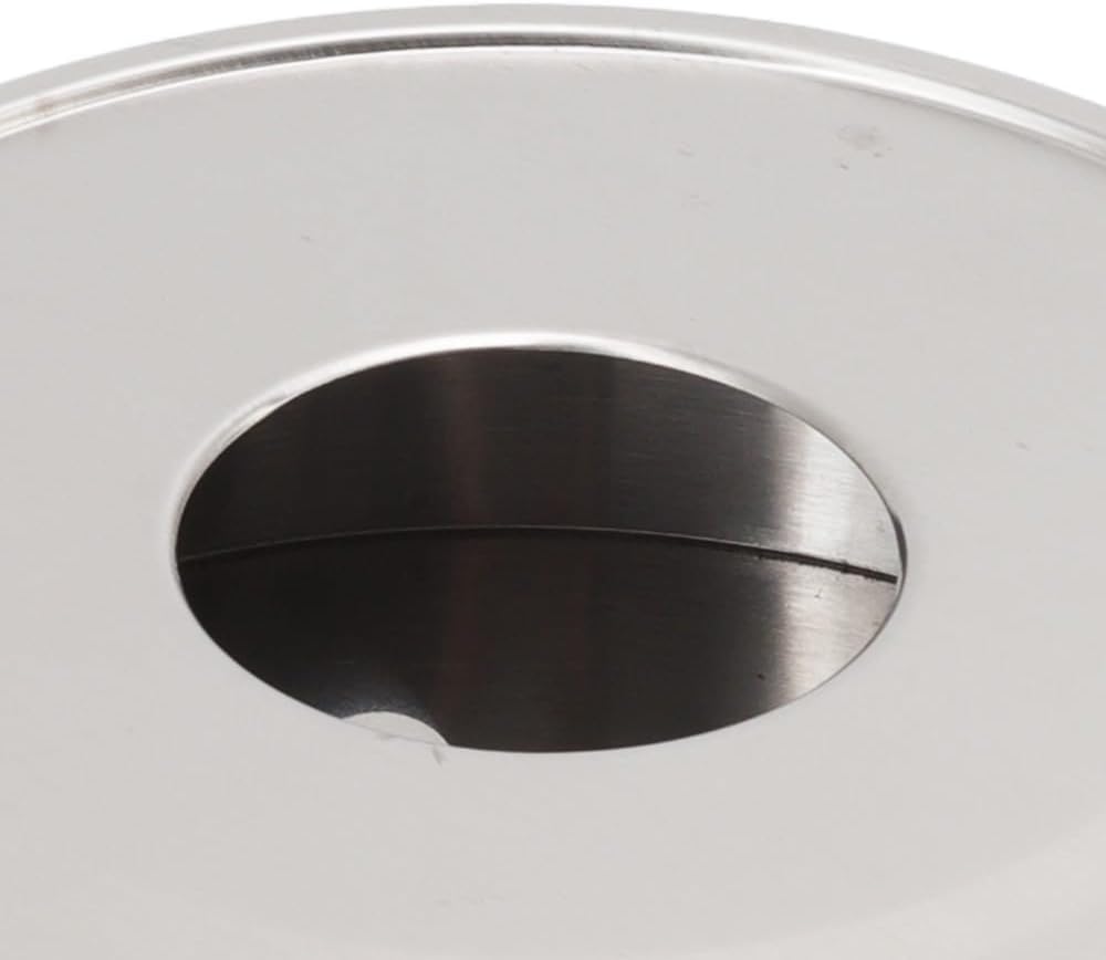 Silver Stainless Steel Tea Warmer Candle Heater Ventilation Hole Teapot Heater Coffee Heating Accessories(Transverse Hole)