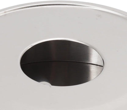 Silver Stainless Steel Tea Warmer Candle Heater Ventilation Hole Teapot Heater Coffee Heating Accessories(Transverse Hole)