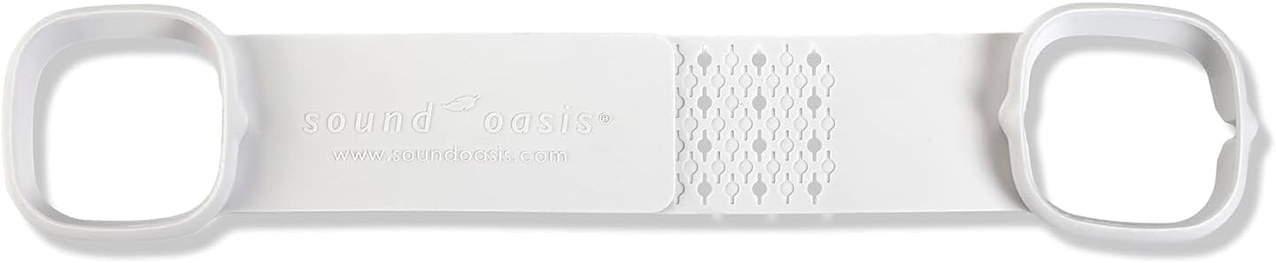 Sound Oasis Sleep Therapy Pillow Speakers with Holder – Ultra-Thin Under Pillow Stereo Speakers with Volume Control, 3.5mm Audio Jack for Sleep Sounds, Tinnitus Relief, Music & Relaxation